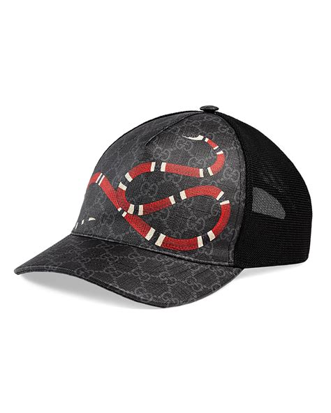 mens gucci snake hat|gucci gg supreme hat.